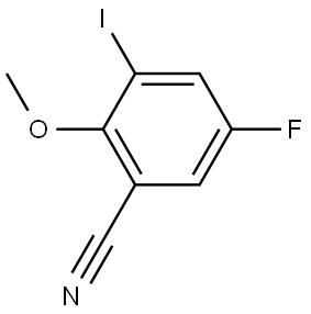 5-Fluoro-3-iodo-2-methoxy-benzonitrile Struktur