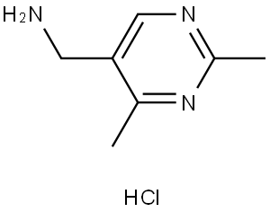 (2,4-Dimethylpyrimidin-5-yl)methanamine hydrochloride Struktur