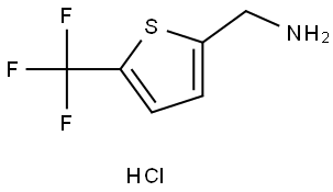 [5-(trifluoromethyl)thiophen-2-yl]methanamine hydrochloride Struktur