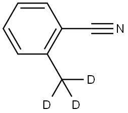 2-(methyl-d3)benzonitrile Struktur