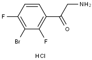 3-Bromo-2,4-difluorophenacylamine hydrochloride Struktur