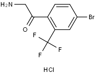 4-Bromo-2-(trifluoromethyl)phenacylamine hydrochloride Struktur