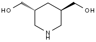 3,5-Piperidinedimethanol, (3R,5R)-rel- Struktur