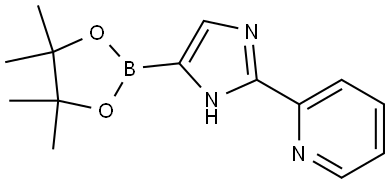 2-(4-(4,4,5,5-tetramethyl-1,3,2-dioxaborolan-2-yl)-1H-imidazol-2-yl)pyridine Struktur