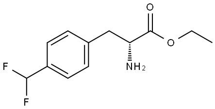 ethyl (R)-2-amino-3-(4-(difluoromethyl)phenyl)propanoate Struktur