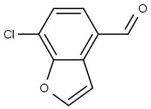 7-Chlorobenzofuran-4-carbaldehyde Struktur