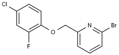 2-bromo-6-[(4-chloro-2-fluorophenoxy)methyl]pyridine Struktur