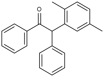 2-(2,5-dimethylphenyl)-1,2-diphenylethan-1-one Struktur