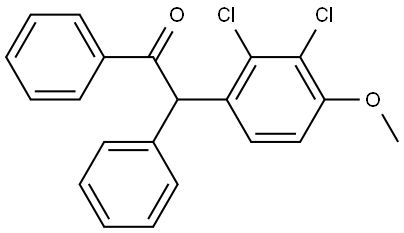 2-(2,3-dichloro-4-methoxyphenyl)-1,2-diphenylethan-1-one Struktur