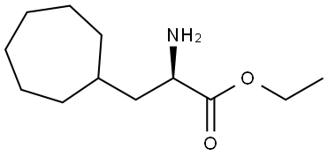 ethyl (R)-2-amino-3-cycloheptylpropanoate Struktur