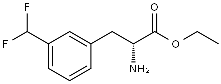 ethyl (R)-2-amino-3-(3-(difluoromethyl)phenyl)propanoate Struktur