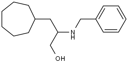 2-(benzylamino)-3-cycloheptylpropan-1-ol Struktur