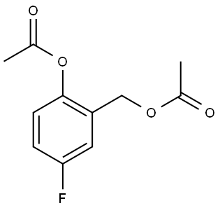 Benzenemethanol, 2-(acetyloxy)-5-fluoro-, 1-acetate