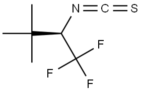 (R)-1,1,1-Trifluoro-2-isothiocyanato-3,3-dimethylbutane Struktur