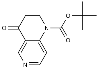 tert-butyl 4-oxo-3,4-dihydro-1,6-naphthyridine-1(2H)-carboxylate Struktur