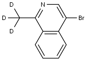 4-bromo-1-(methyl-d3)isoquinoline Struktur