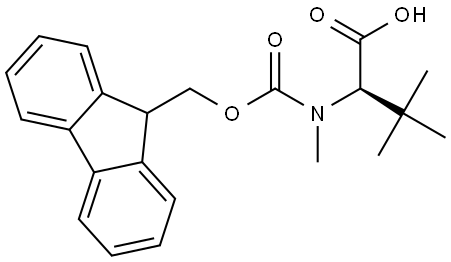 D-Valine, N-[(9H-fluoren-9-ylmethoxy)carbonyl]-N,3-dimethyl- Struktur