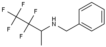 N-benzyl-3,3,4,4,4-pentafluorobutan-2-amine Struktur