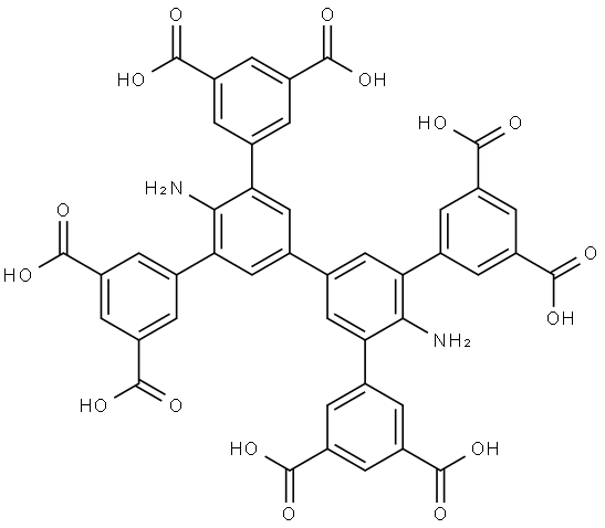 4'',6'-diamino-5',5''-bis(3,5-dicarboxyphenyl)-[1,1':3',1'':3'',1'''-quaterphenyl]-3,3''',5,5'''-tetracarboxylic acid