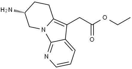 Ethyl (8R)-8-amino-6,7,8,9-tetrahydropyrido[3,2-b]indolizine Struktur