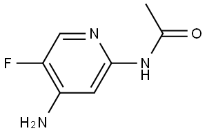 N-(4-Amino-5-fluoro-2-pyridinyl)acetamide Struktur