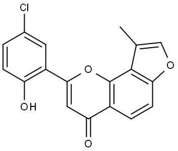 2-(5-Chloro-2-hydroxypheny)-9-methyl-4H-furo[2,3-h]-1-benzopyran-4-one|