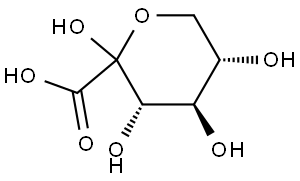 Ascorbic Acid Impurity 6 (L-xylo-2-Hexulopyranosonic acid) Struktur