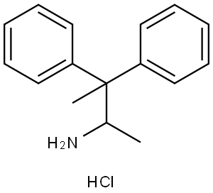 3,3-diphenylbutan-2-amine hydrochloride Struktur