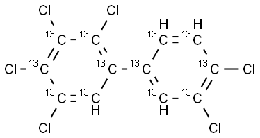 2,3,3',4,4',5-HEXACB (PCB-156) (13C12, 99%) 40+/-2 ug/ml in Nonane Struktur