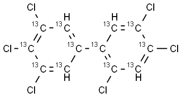 2,3',4,4',5,5'-HEXACB (PCB-167) (13C12, 99%) 40+/-2 ug/ml in Nonane Struktur