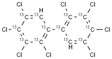 2,2',3,3',4,4',5,5'-OCTACB (PCB-194) (13C12, 98%) 40+/-2 ug/ml in Nonane Struktur