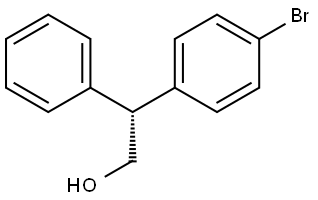 (R)-2-(4-bromophenyl)-2-phenylethan-1-ol Struktur