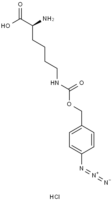 H-L-Lys(4-N3-Z)-OH hydrochloride Struktur