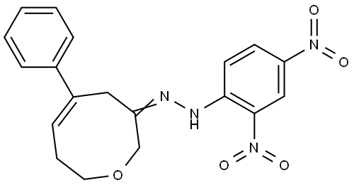 (3E)-5-PHENYL-7,8-DIHYDRO-2H-OXOCIN-3(4H)-ONE (2,4-DINITROPHENYL)HYDRAZONE Struktur