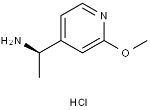 (R)-1-(2-methoxypyridin-4-yl)ethan-1-amine hydrochloride Struktur