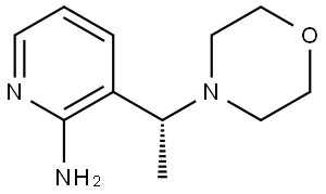 (R)-3-(1-morpholinoethyl)pyridin-2-amine Struktur