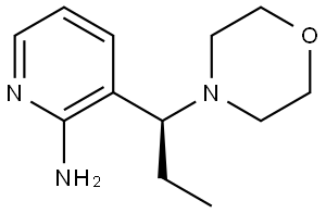 (S)-3-(1-morpholinopropyl)pyridin-2-amine Struktur