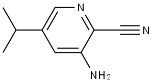 2-Pyridinecarbonitrile, 3-amino-5-(1-methylethyl)- Struktur