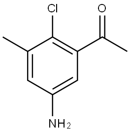 1-(5-Amino-2-chloro-3-methyl-phenyl)-ethanone Struktur