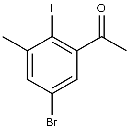 1-(5-Bromo-2-iodo-3-methyl-phenyl)-ethanone Struktur