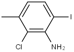 Benzenamine, 2-chloro-6-iodo-3-methyl- Struktur