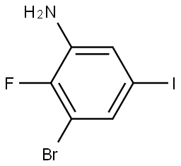 3-bromo-2-fluoro-5-iodoaniline Struktur