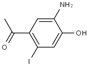 1-(5-Amino-4-hydroxy-2-iodo-phenyl)-ethanone Struktur