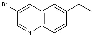 3-bromo-6-ethylquinoline Struktur