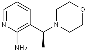 (S)-3-(1-morpholinoethyl)pyridin-2-amine Struktur