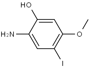 2-Amino-4-iodo-5-methoxy-phenol Struktur