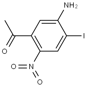 1-(5-Amino-4-iodo-2-nitro-phenyl)-ethanone Struktur