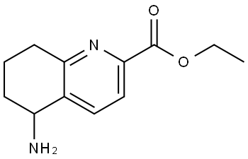 Ethyl 5-amino-5,6,7,8-tetrahydro-2-quinolinecarboxylate Struktur