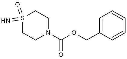 benzyl 1-imino-1-oxo-1lambda6-thiomorpholine-4-carboxylate Struktur