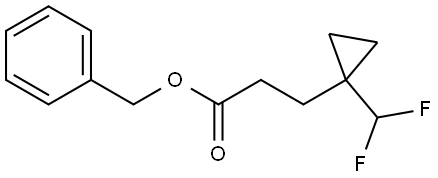 benzyl 3-(1-(difluoromethyl)cyclopropyl)propanoate Struktur